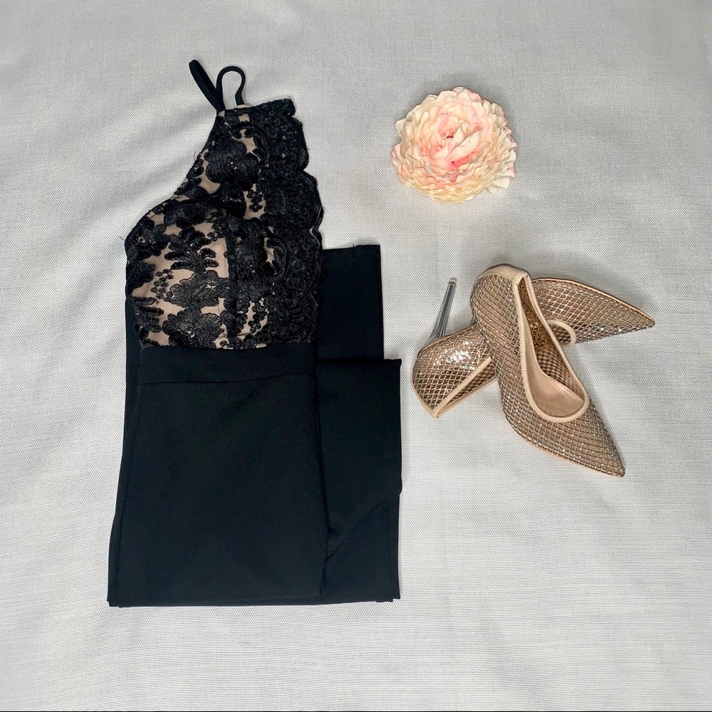Fashion Nova’ Runaway Lace Jumpsuit